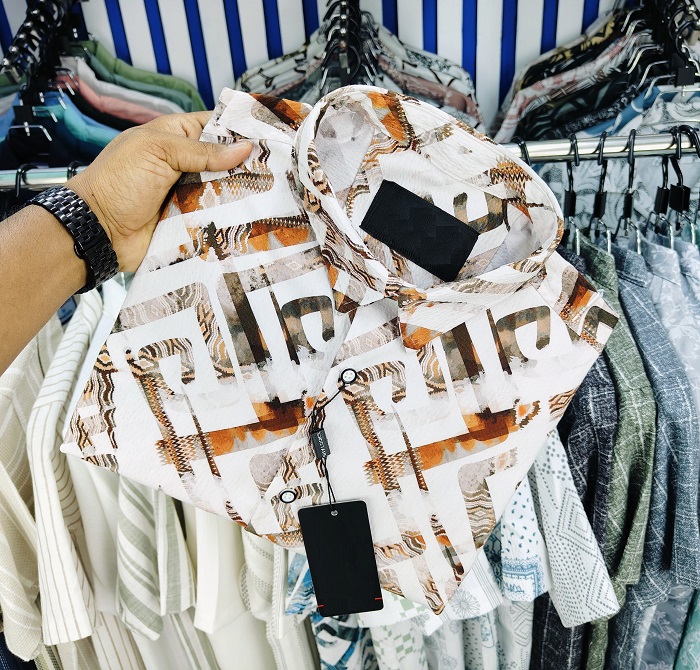 Luxury Popcorn Half Sleeve Print Shirt