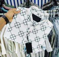 Luxury Popcorn Half Sleeve Print Shirt