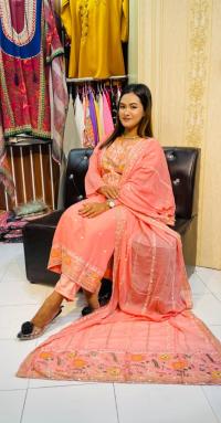 Georgette Embroidery Three Piece