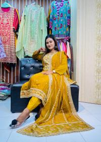 Georgette Embroidery Three Piece