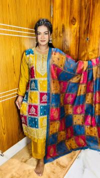 Georgette Embroidery Three Piece