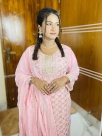 Georgette Embroidery Three Piece