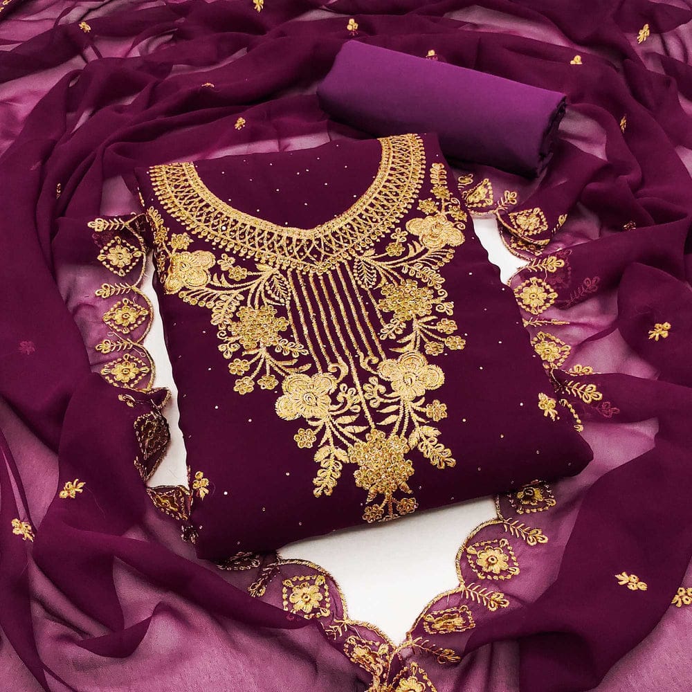 Georgette Embroidery Four Piece