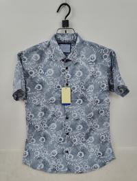 Pure Cotton Half Sleeve Print Shirt for Men's