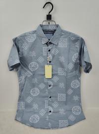 Pure Cotton Half Sleeve Print Shirt for Men's