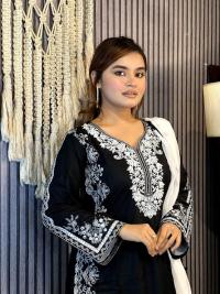 Embroidery Cotton Three Piece