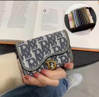 Short Wallet Women's Long Folding Women's Multi-Card-Slot Card Holder Wallet Coin Purse Fashion