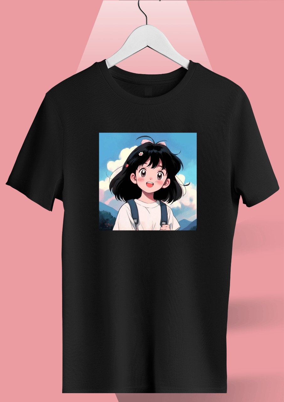 Ladies Premium Full Cotton Half Sleeve T-Shirt – DTF Print Edition