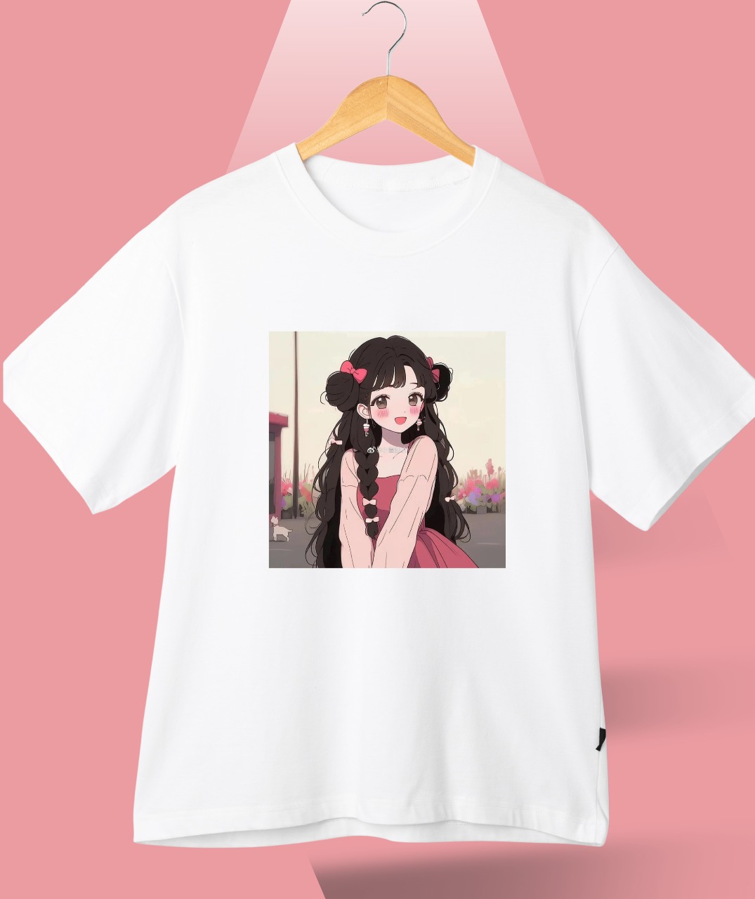 Ladies Premium Full Cotton Half Sleeve T-Shirt – DTF Print Edition 02