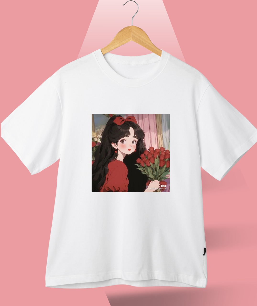 Ladies Premium Full Cotton Half Sleeve T-Shirt – DTF Print Edition