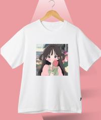 Ladies Premium Full Cotton Half Sleeve T-Shirt – DTF Print Edition