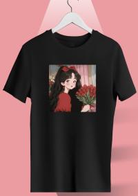 Ladies Premium Full Cotton Half Sleeve T-Shirt – DTF Print Edition