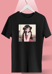 Ladies Premium Full Cotton Half Sleeve T-Shirt – DTF Print Edition