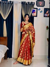 Soft silk katan sharee