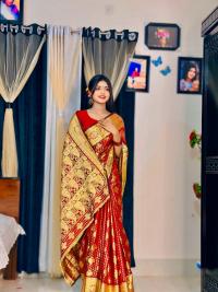 Soft silk katan sharee