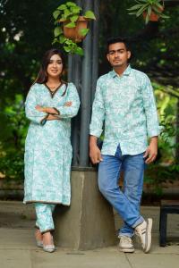 Shirt Three Piece Couple Set