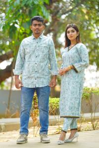 Shirt Three Piece Couple Set