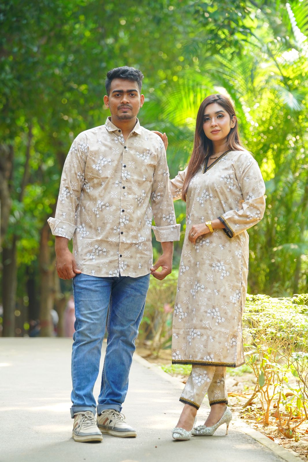Shirt Three Piece Couple Set