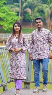 Premium Shirt Three Piece Couple Set