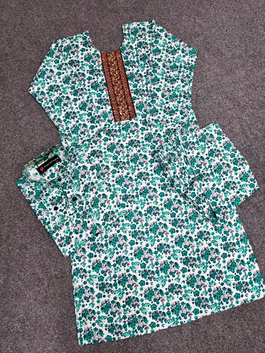 Shirt Three Piece Couple Set