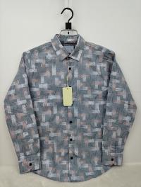 Pure Cotton full Sleeve Check & Print Shirt for Men's