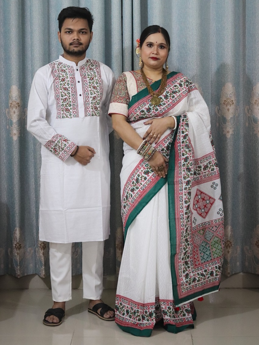 Sharee Panjabi Couple Set