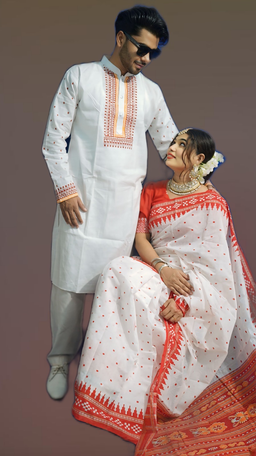 Sharee Panjabi Couple Set