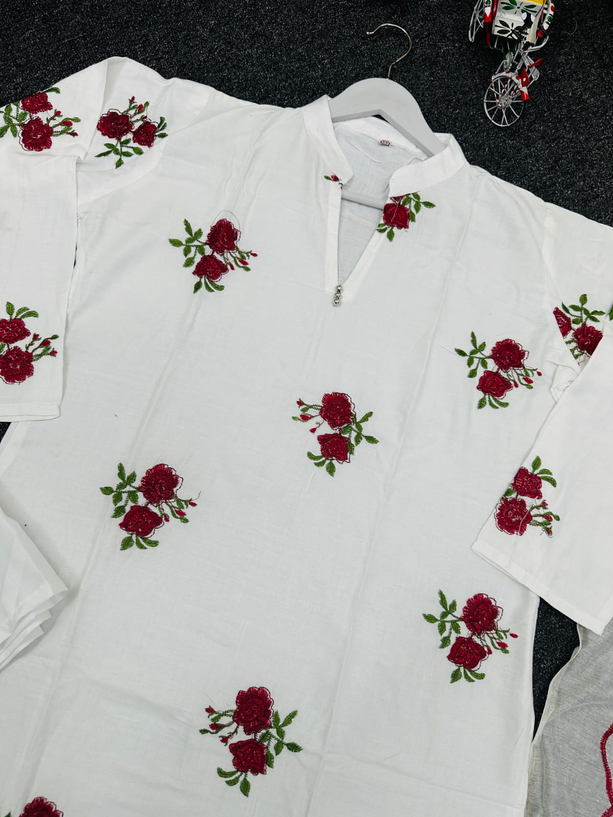 Embroidery Cotton Three Piece