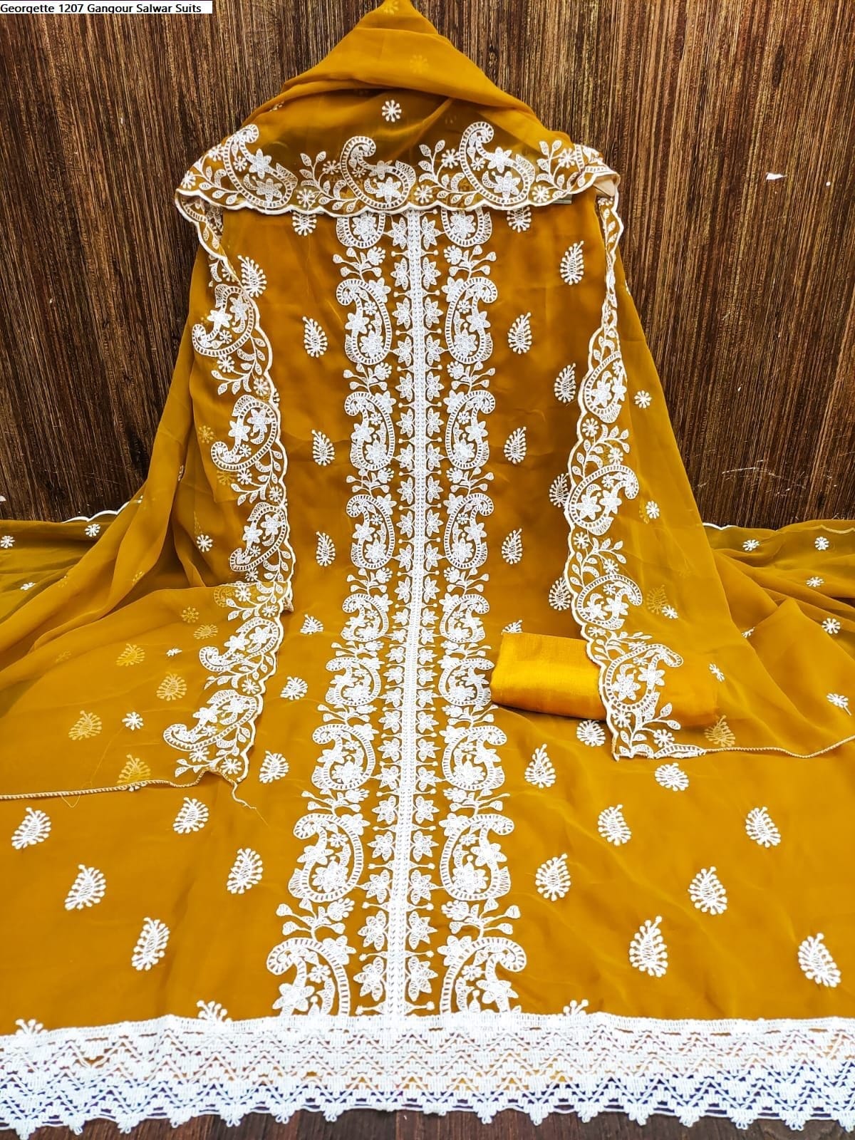 Embroidery Cotton Three Piece