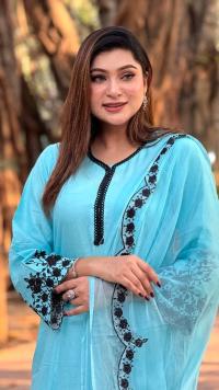 Embroidery Cotton Three Piece