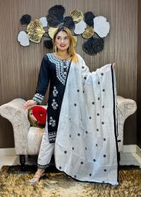 Embroidery Cotton Three Piece