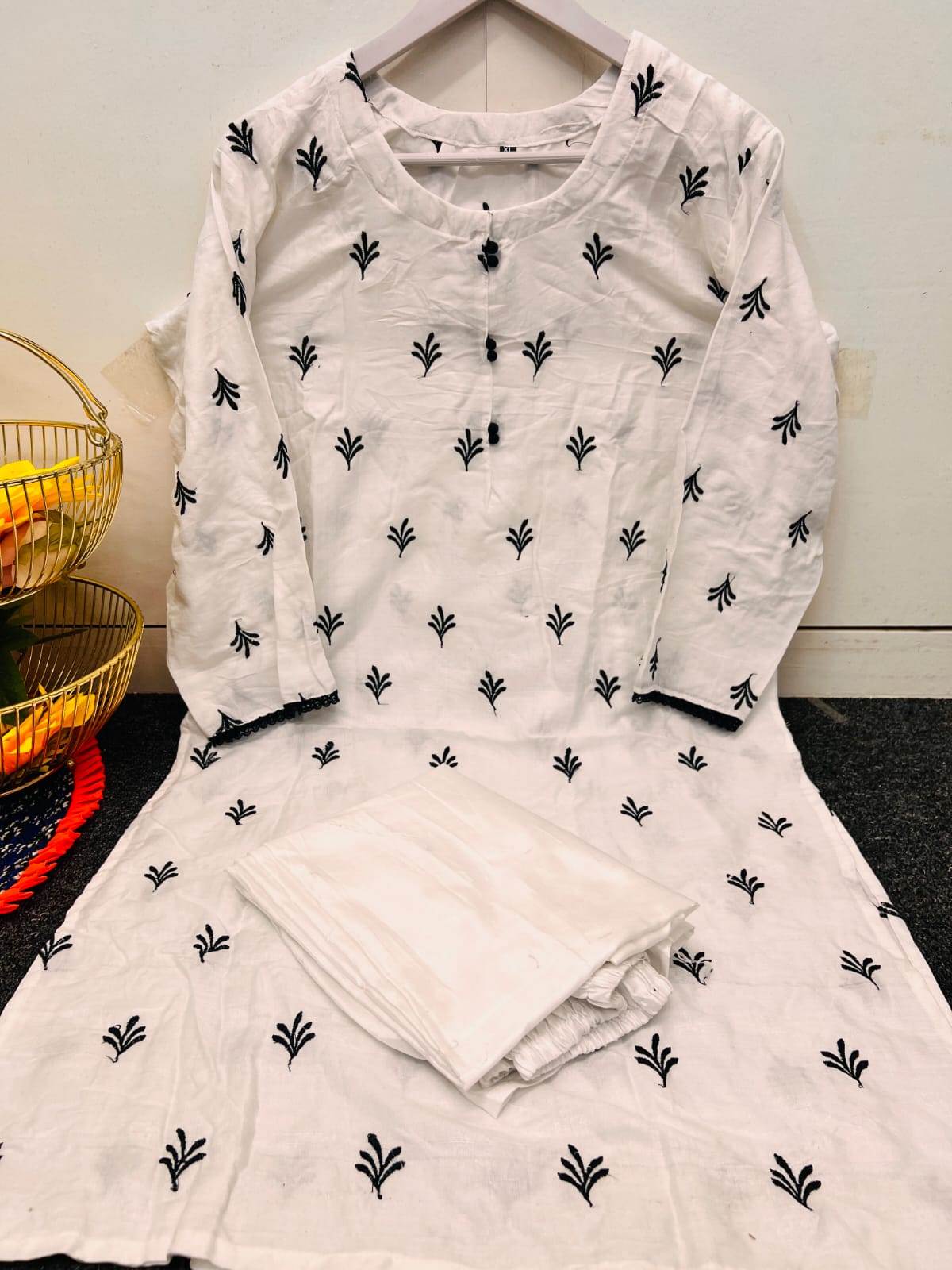 Embroidery Cotton Co-Ord Set