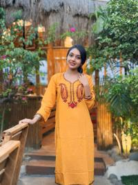 Embroidery Cotton Two Piece Co-Ord Set