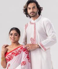 Sharee Panjabi Couple set with Blouse Piece