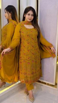 Jorjet embroidery four piece