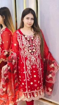 Pakistani Design 4-Piece Sada Bahar Tissue Set