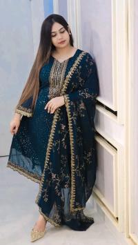 Georgette Embroidered Four-Piece Set