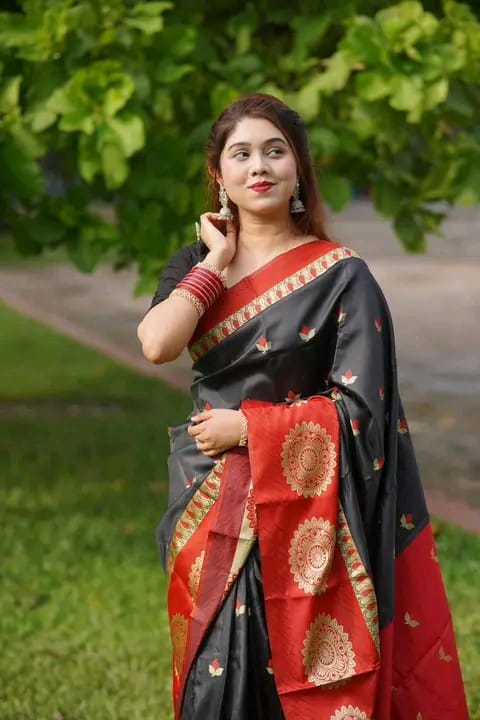 Soft silk katan sharee 04