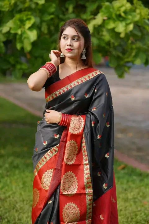 Soft silk katan sharee 04
