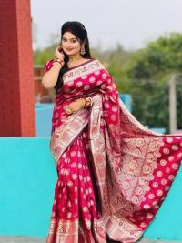 Indian soft katan sharee