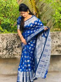 Indian soft katan sharee