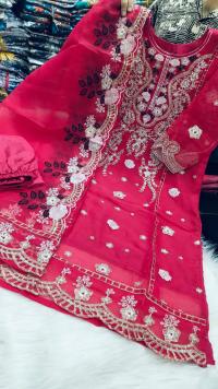 Pakistani Design 4-Piece Sada Bahar Tissue Set