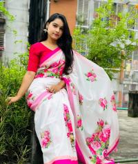 Digital Print sharee with blause pcs