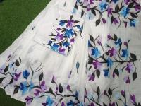 Hand Print Half Silk Couple Dress