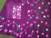 Hand Print Half Silk Couple Dress