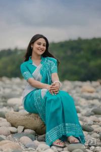 প্রিমিয়াম চান্দেরী সিল্ক ডিজিটাল প্রিন্ট শাড়ি | মাল্টি-কালার সফট ফ্যাব্রিক | এলিগেন্ট লুক পার্টি ওয়্যার