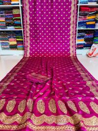 Japani Silk Skin Print Sharee with Blouse Piece