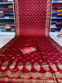 Japani Silk Skin Print Sharee with Blouse Piece