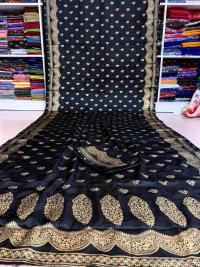 Japani Silk Skin Print Sharee with Blouse Piece