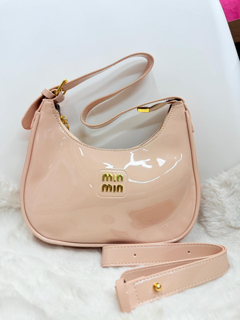 New minmin glossy purse